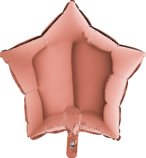 Folienballon - Stern Roségold - ø 45cm